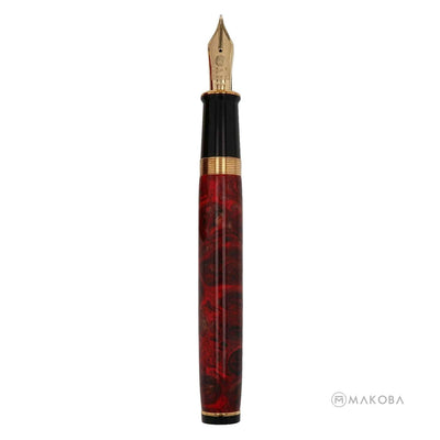 Wahl Eversharp Decoband Oversized Fountain Pen, Flamingo Red/ Gold - 18K Gold Nib 2