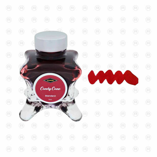 Diamine Inkvent Standard Ink Bottle, Candy Cane - 50ml