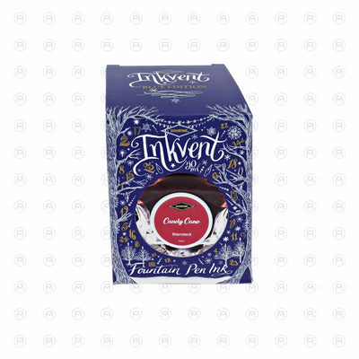 Diamine Inkvent Blue Edition Ink Bottle Candy Cane (Red) - 50ml 2