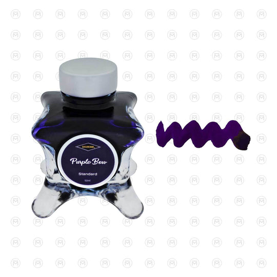 Diamine Inkvent Standard Ink Bottle, Purple Bow - 50ml