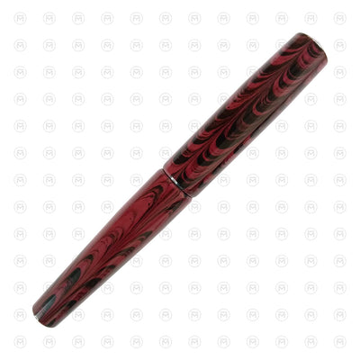 Ranga Abhimanyu Regular Ebonite Fountain Pen Red Ripple 4