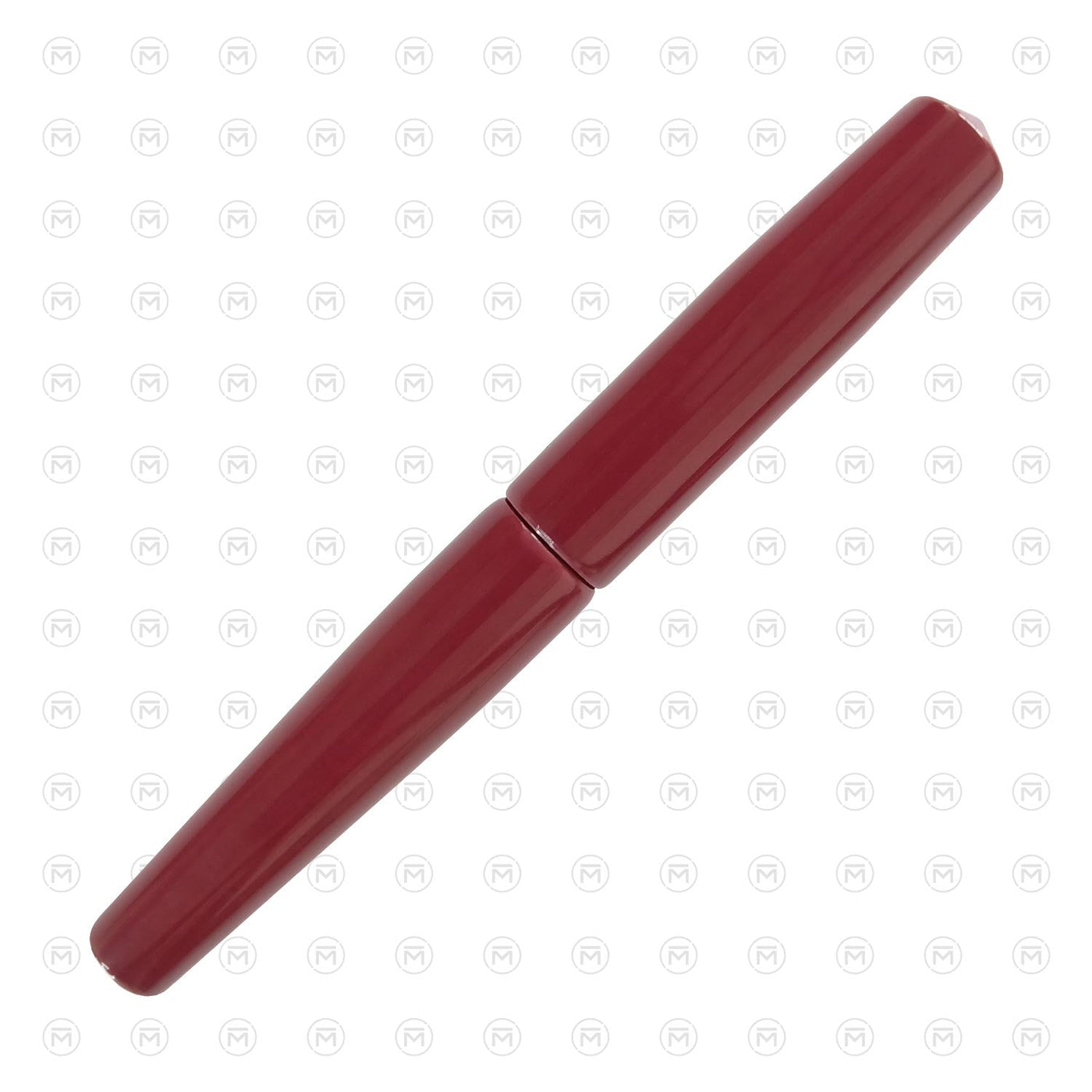 Ranga Abhimanyu Regular Ebonite Fountain Pen Solid Crimson Red Black Specs 4