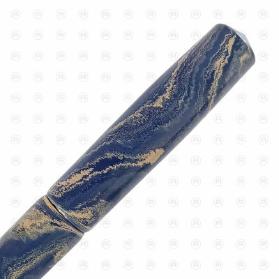 Ranga Abhimanyu Premium Ebonite Fountain Pen Blue White 3