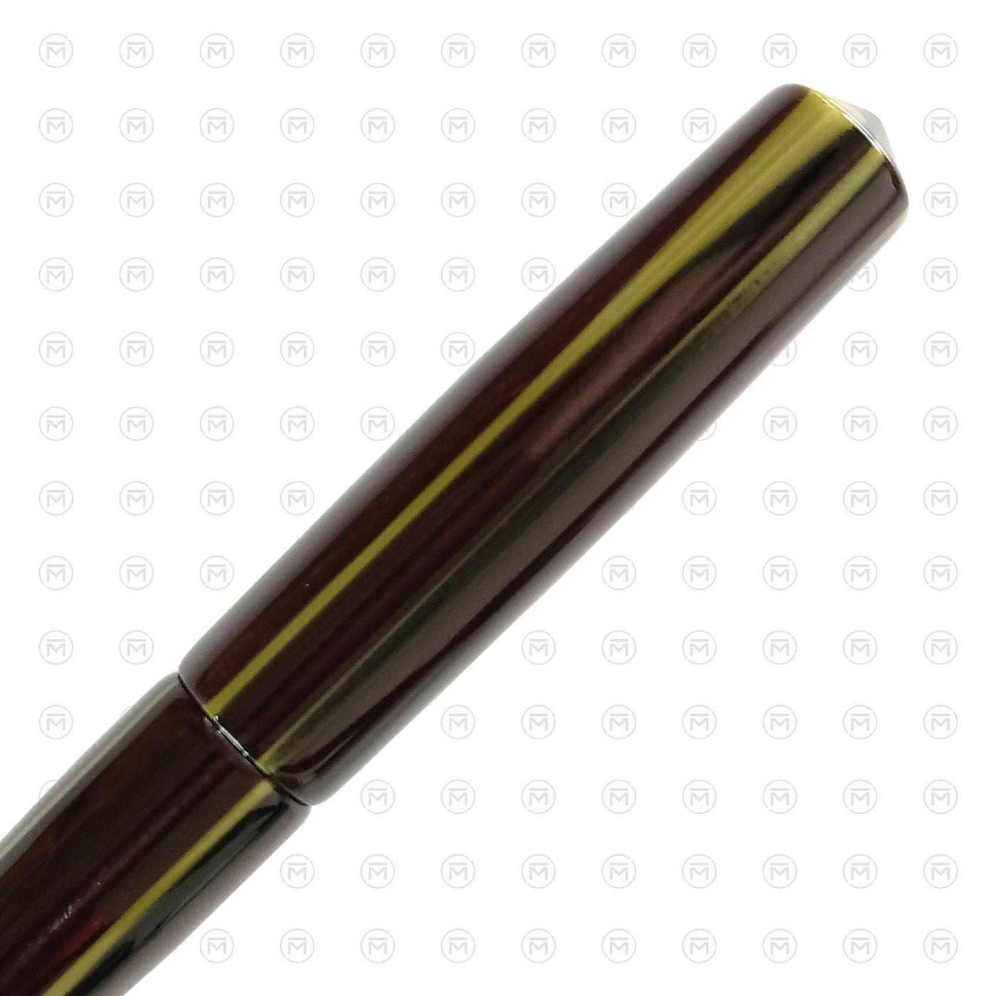 Ranga Abhimanyu Premium Acrylic Fountain Pen Olive Black Stripes 5