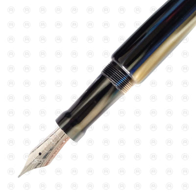 Ranga Abhimanyu Premium Acrylic Fountain Pen Blue Stripes 2