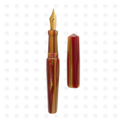 Ranga Abhimanyu Premium Acrylic Fountain Pen Golden Stripes 3