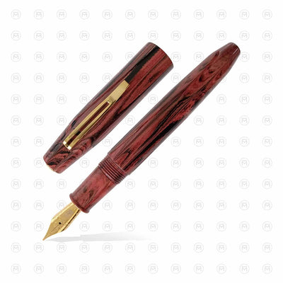 LOTUS MESA LIMITED EDITION ROYAL GARNET FOUNTAIN PEN - JOWO STEEL NIB 1