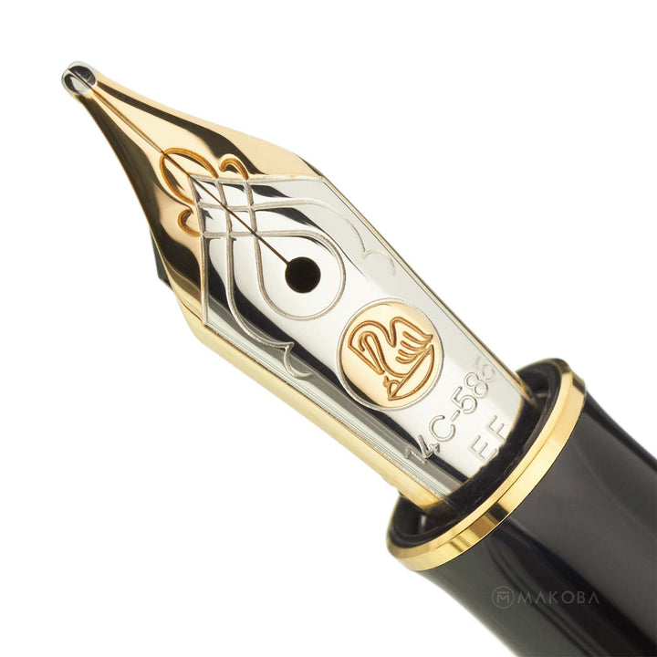 Pelikan M400SE brown-stripes B-nib 茶縞　太字 Pelikan M400 brown-stripes B-nib 茶縞 太字