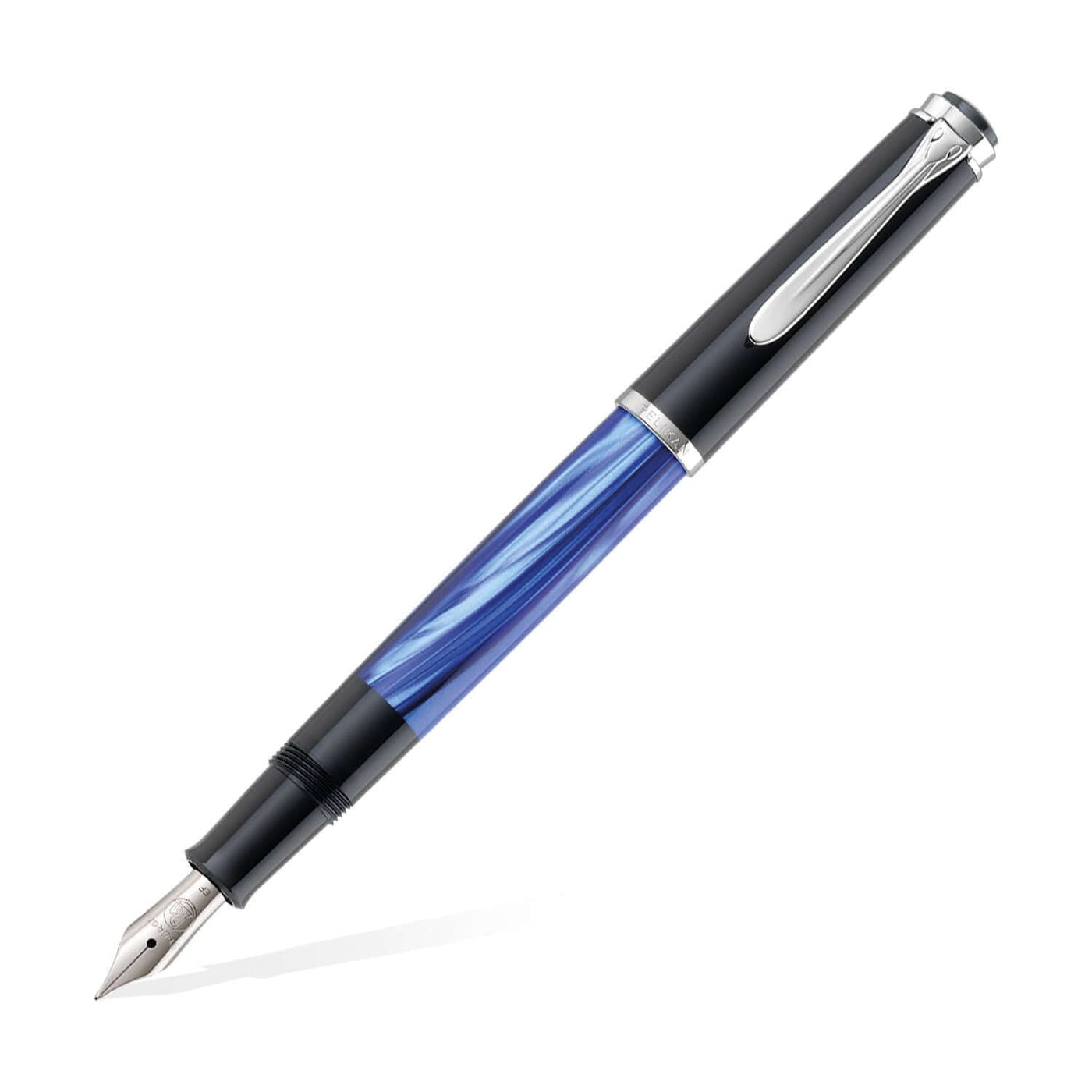 PELIKAN CLASSIC M205 BLUE MARBLED CT FOUNTAIN PEN 1