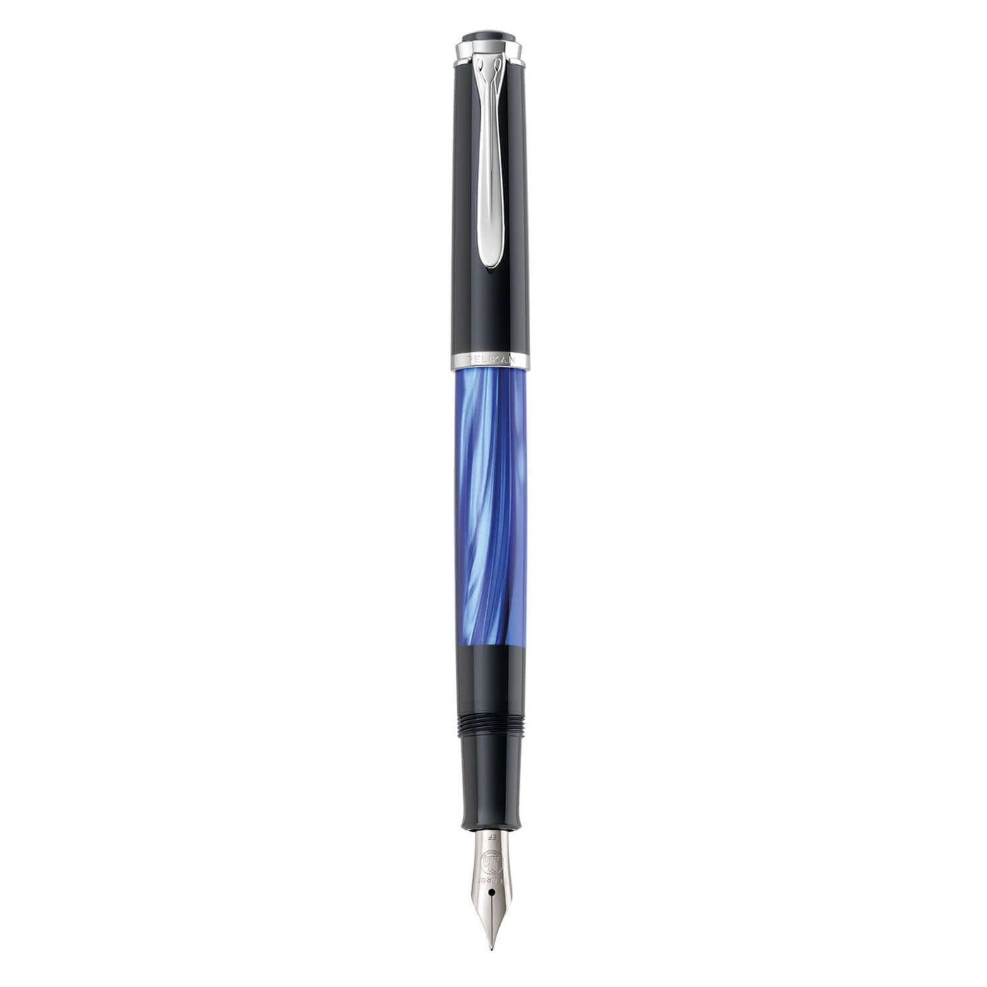 PELIKAN CLASSIC M205 BLUE MARBLED CT FOUNTAIN PEN 3