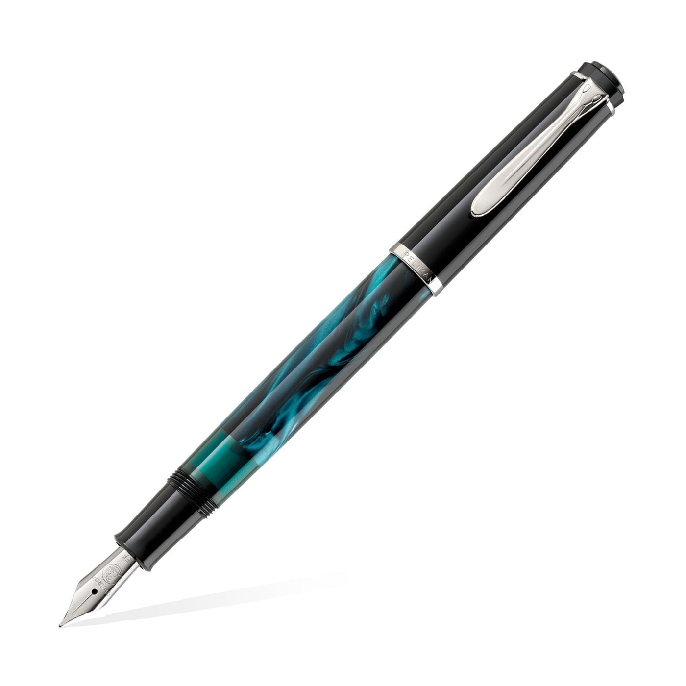 Pelikan M205 Fountain Pen Petrol Marbled CT (Special Edition) 1
