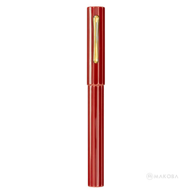 TACCIA KAKU-TATE UMEGASANE APRICOT RED GOLD TRIM FOUNTAIN PEN - 14KT GOLD NIB 3