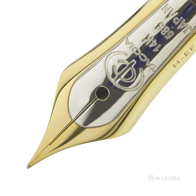 TACCIA KAKU-TATE UMEGASANE APRICOT RED GOLD TRIM FOUNTAIN PEN - 14KT GOLD NIB 2