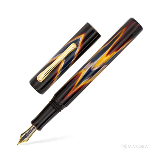 Taccia Ukiyo-E Fountain Pen, Koiai (Blue) - 14K Gold Nib