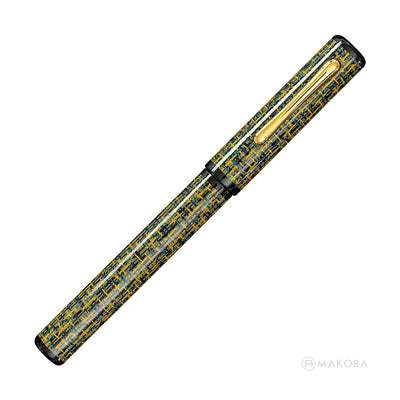 TACCIA TWEED LIMITED EDITION MANGO SPICE GOLD TRIM FOUNTAIN PEN - 14KT GOLD NIB 1