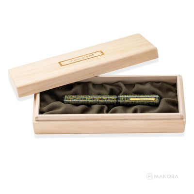 TACCIA TWEED LIMITED EDITION MANGO SPICE GOLD TRIM FOUNTAIN PEN - 14KT GOLD NIB 4