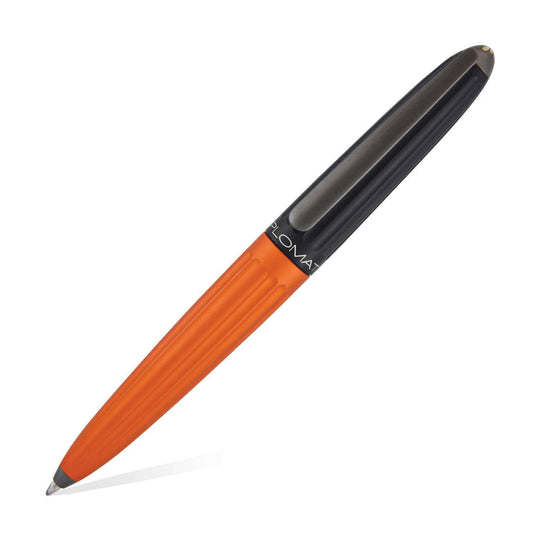 Diplomat Aero Ball Pen - Black Orange