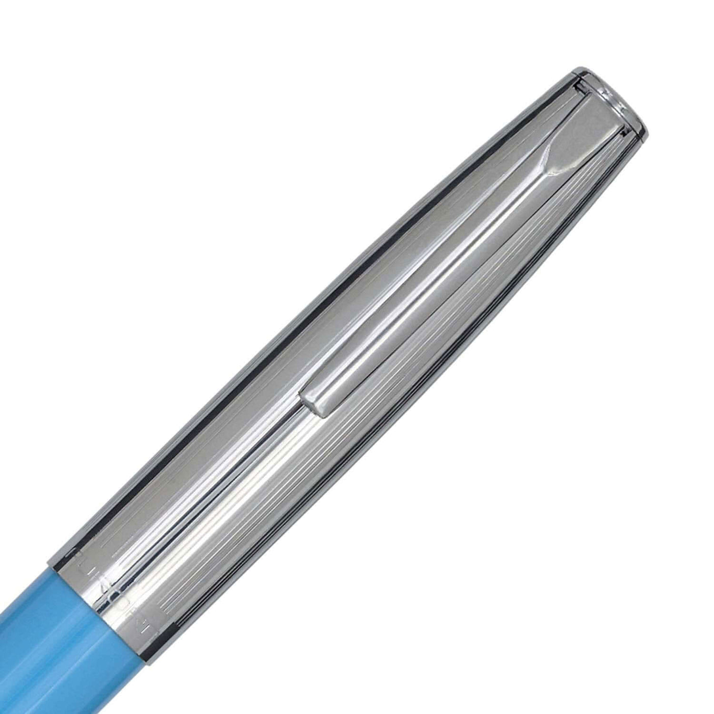 Aurora Duocart Fountain Pen - Chrome Light Blue 3