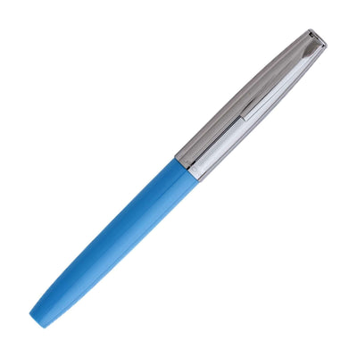 Aurora Duocart Fountain Pen - Chrome Light Blue 5