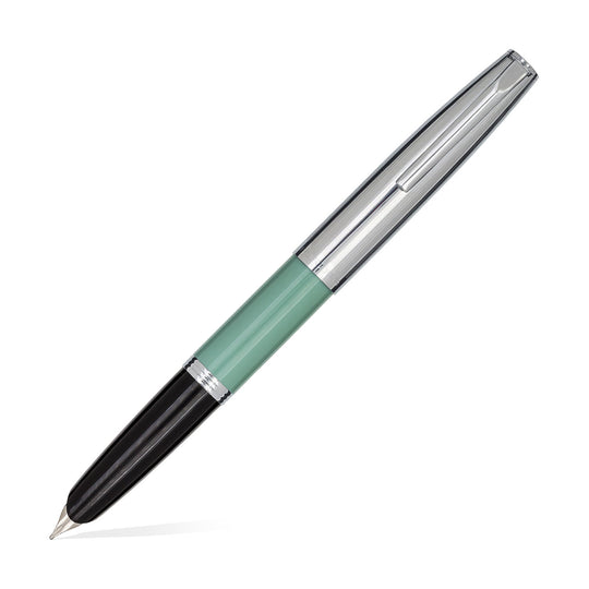 Aurora Duocart Fountain Pen - Chrome Green