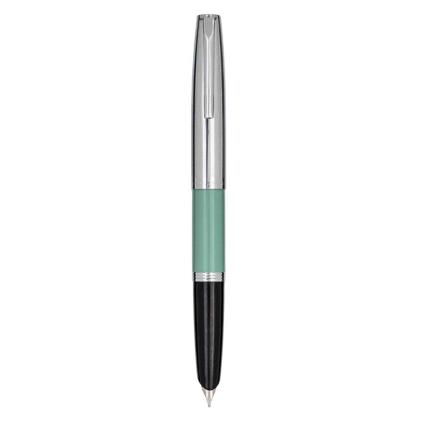 Aurora Duocart Fountain Pen - Chrome Green 4