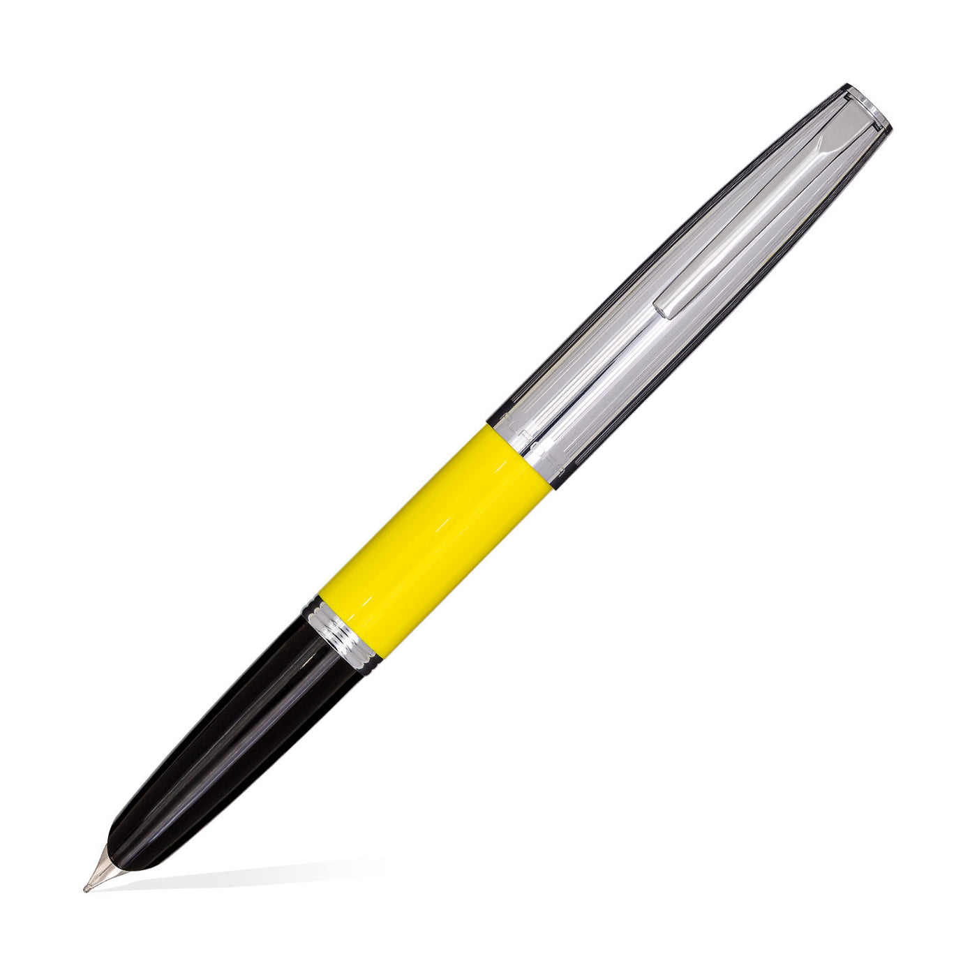 Aurora Duocart Fountain Pen - Chrome Yellow 1