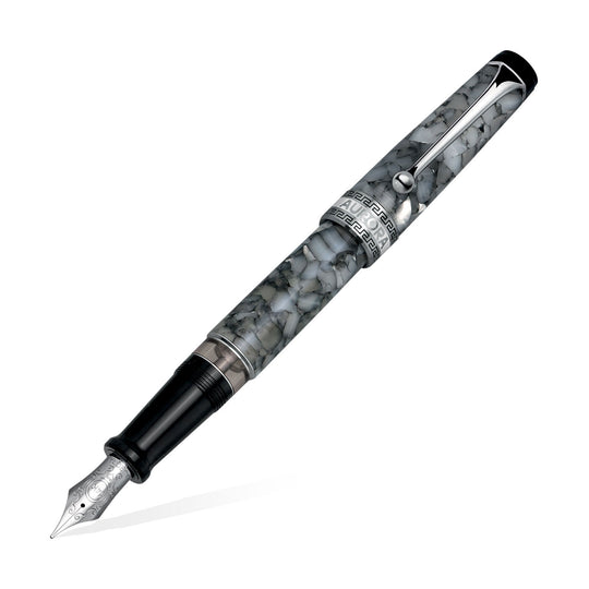 Aurora Optima Auroloide Fountain Pen - Black Pearl