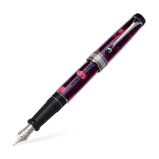 Aurora Optima Auroloide Fountain Pen - Burgundy