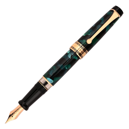 Aurora Optima Auroloide Fountain Pen - Emerald Green