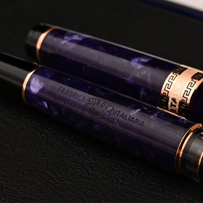 Aurora Optima Auroloide Fountain Pen - Purple RGT 12