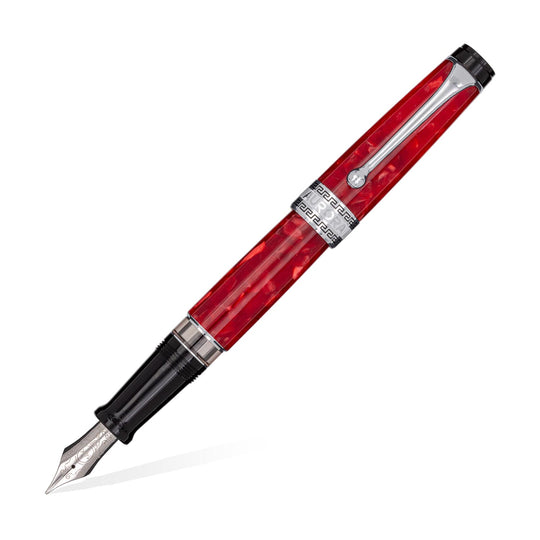 Aurora Optima Auroloide Fountain Pen - Red