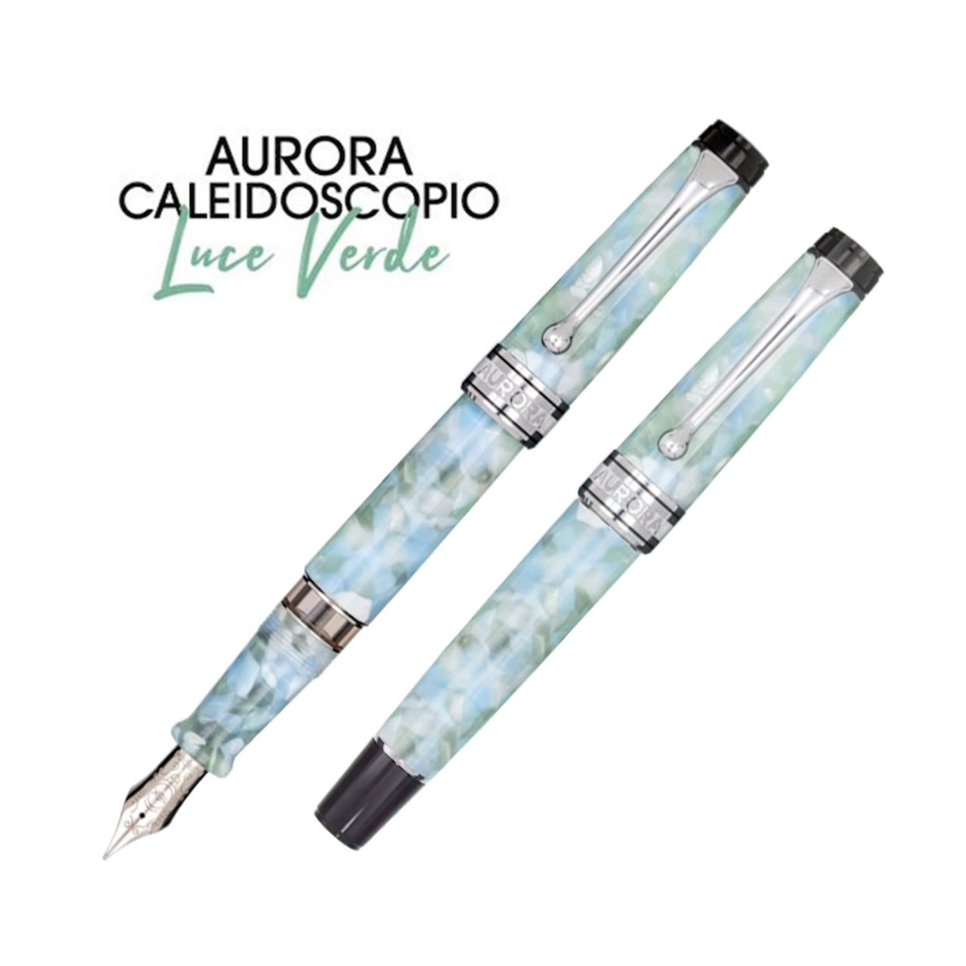 Aurora Optima Caleidoscopio Fountain Pen - Luce Verde (Limited Edition) 5