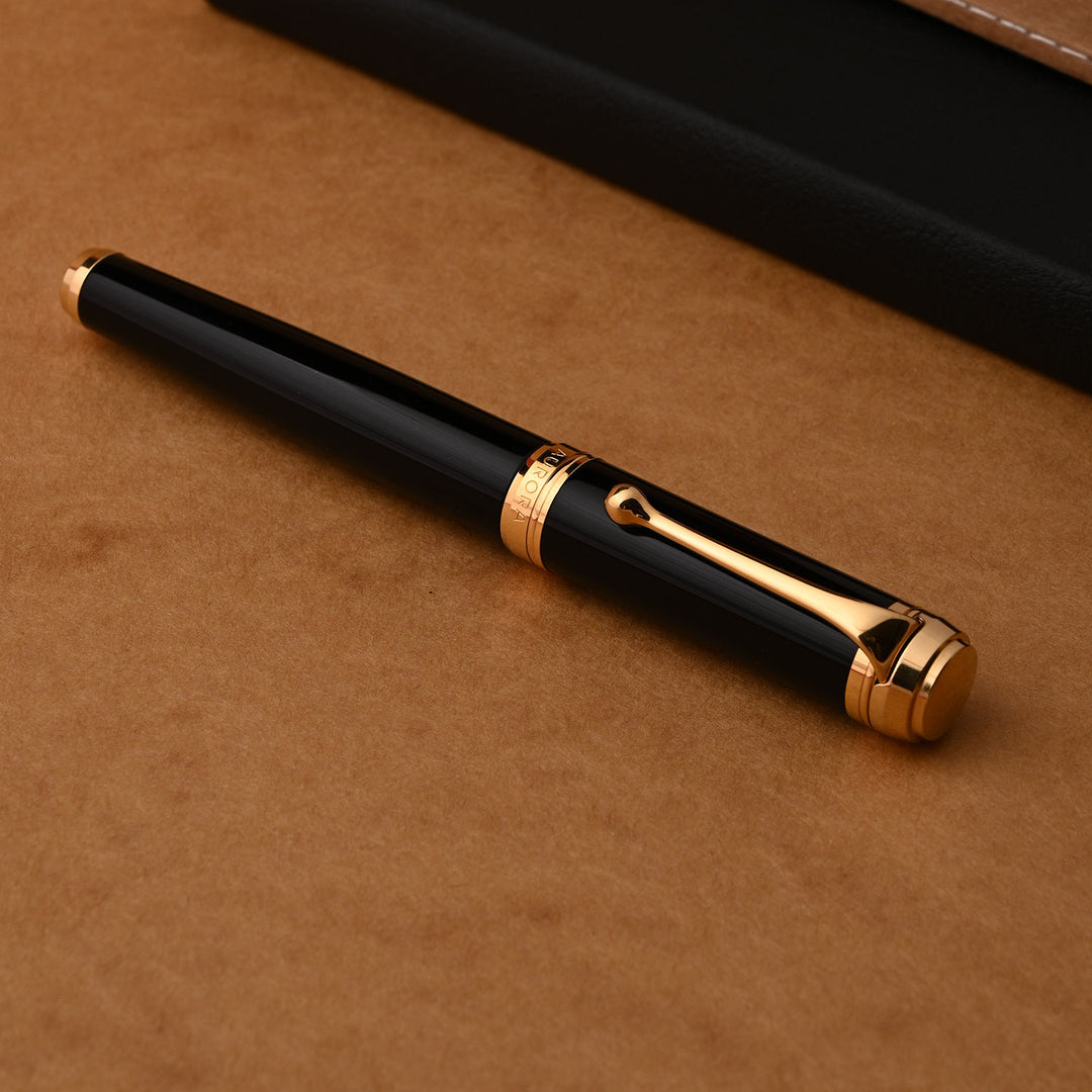 Aurora Talentum Resin Black GT Fountain Pen | Makoba |Aurora Pen Shop