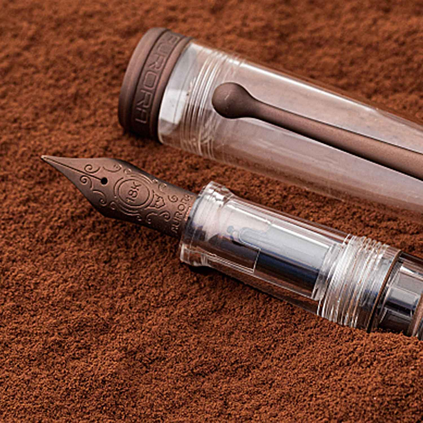 Aurora Trilobiti Limited Edition Fountain Pen, Cioccolato Brown - 18K Gold Nib 6