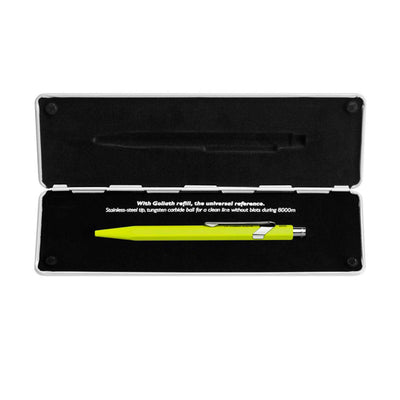 Caran D' Ache 849 Popline Ball Pen Fluorescent Yellow 4