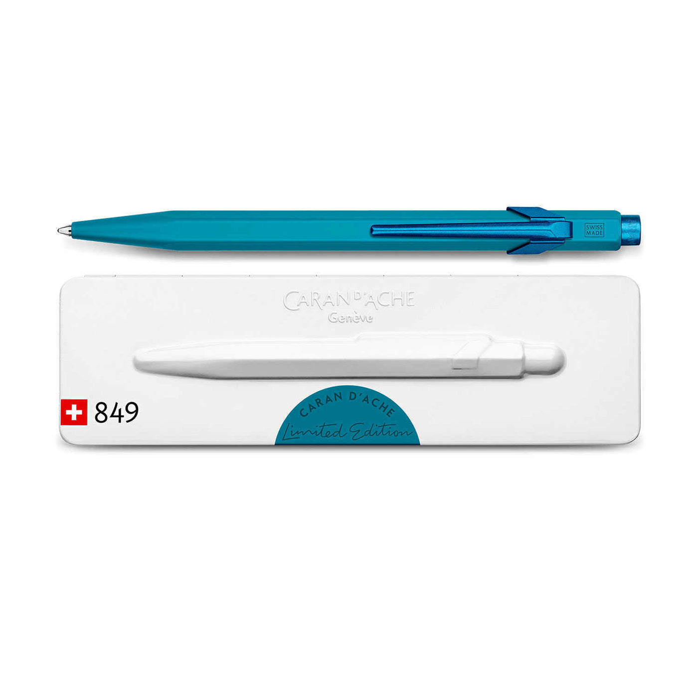 Caran d'Ache 849 Claim Your Style Ball Pen - Ice Blue (Limited Edition) 2