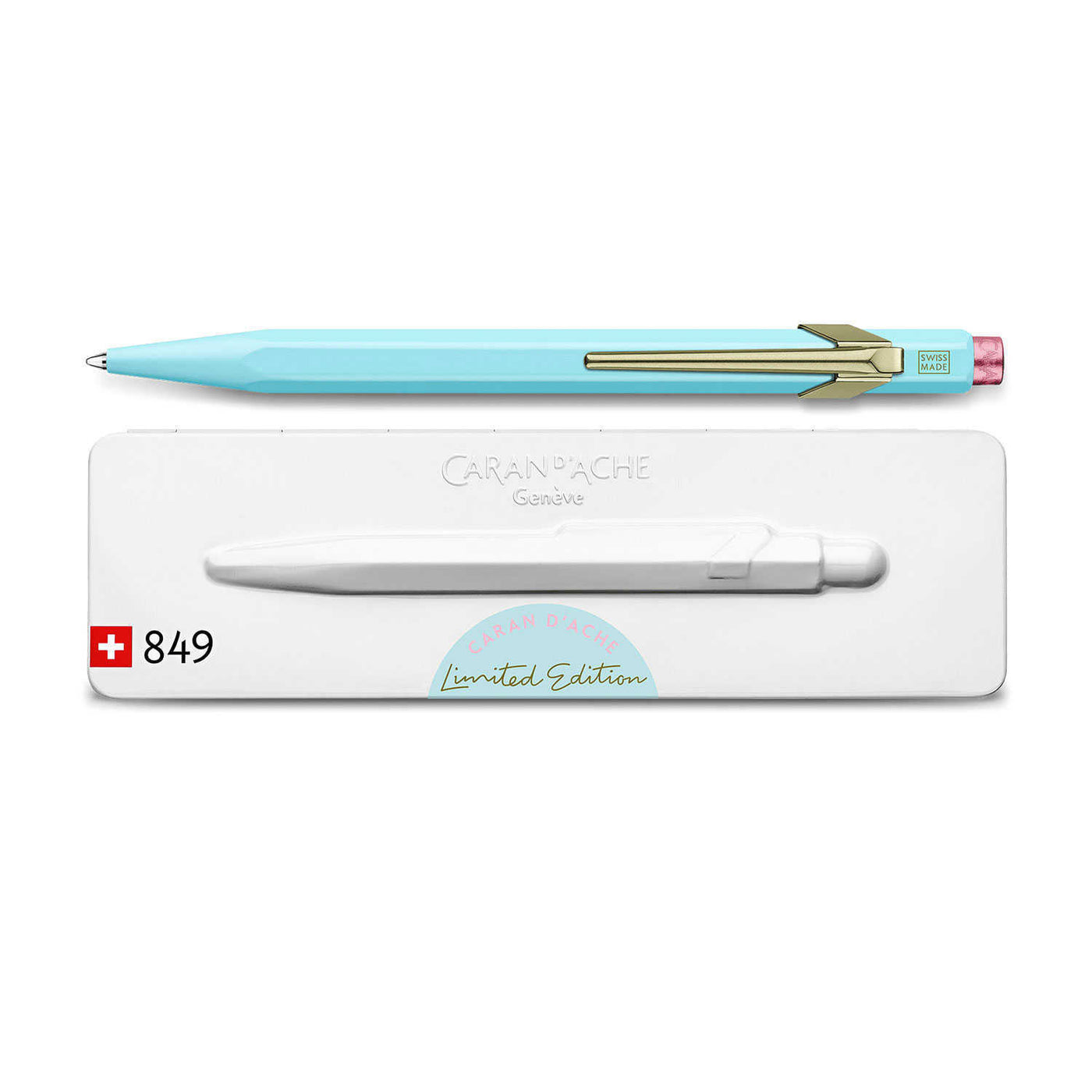 Caran d'Ache 849 Claim Your Style Ball Pen - Bluish Pale (Limited Edition) 2
