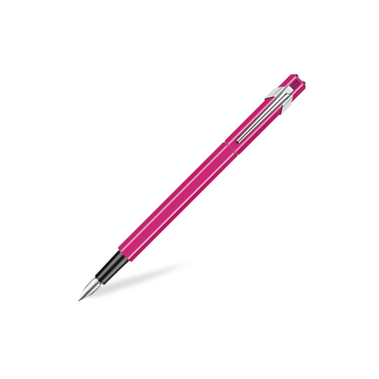 Caran D' Ache 849 Popline Fountain Pen, Pink - Steel Nib