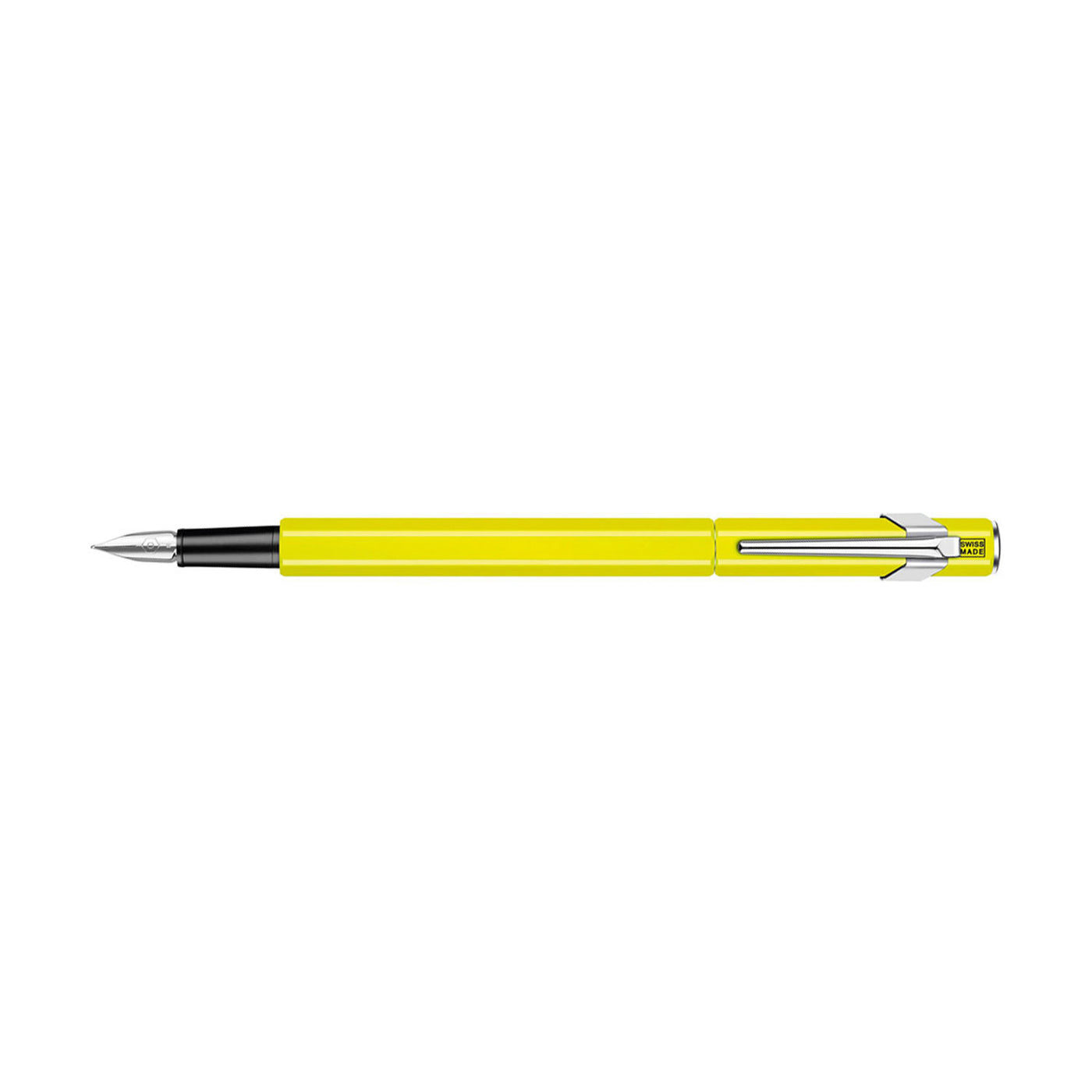 Caran D' Ache 849 Popline Fountain Pen Yellow - Steel Nib 2
