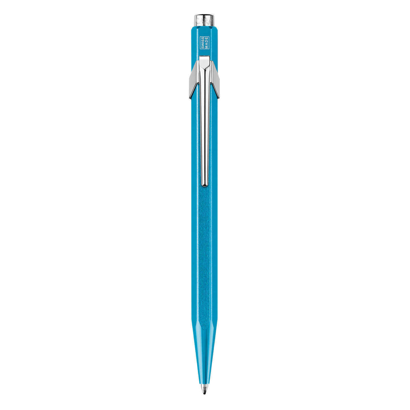 Caran D' Ache 849 Popline Metallic Ball Pen Metallic Turquoise 2