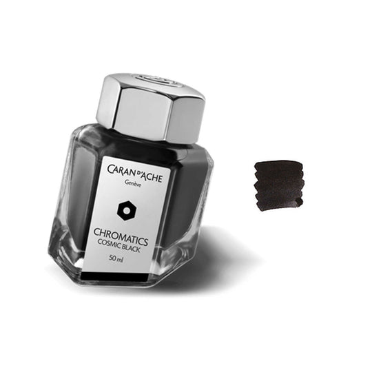 Caran d'Ache Chromatics Ink Bottle, Cosmic Black - 50ml