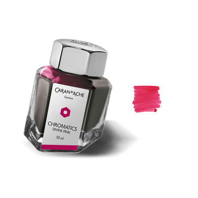 Caran d' Ache Chromatics Ink Bottle, Divine Pink - 50ml