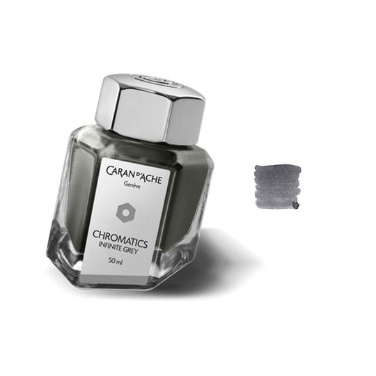 Caran d' Ache Chromatics Ink Bottle, Infinite Grey - 50ml