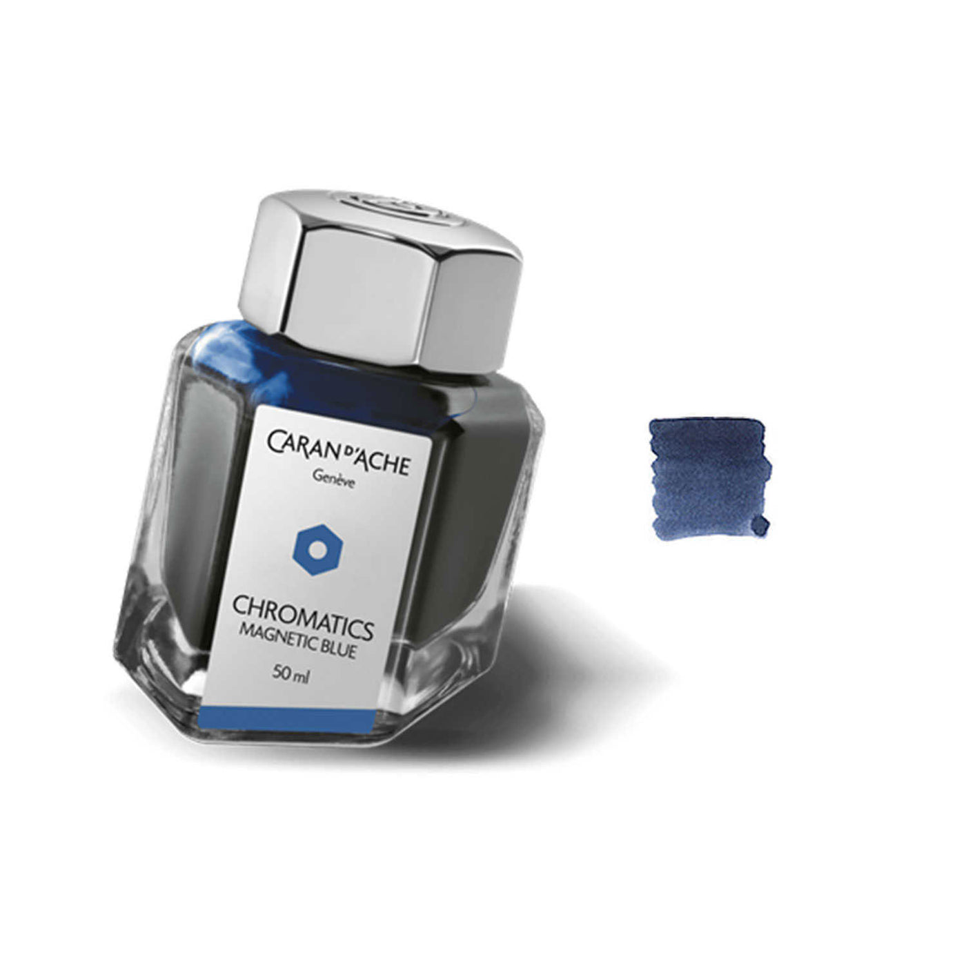 Caran d' Ache Chromatics Ink Bottle Magnetic Blue - 50ml 2