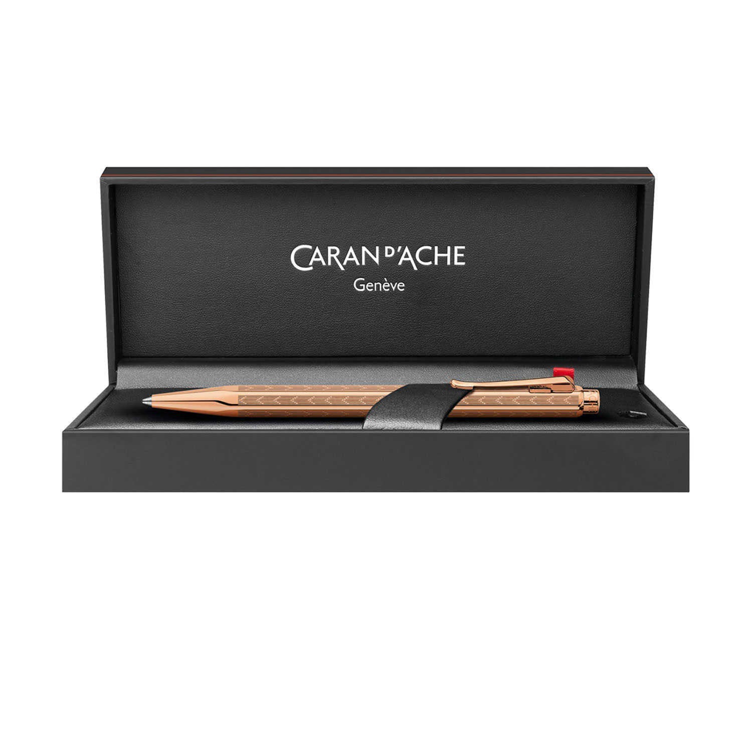 Caran d'Ache Ecridor Chevron' Rose-Gilded Ballpoint Pen 898.207 - Image 3