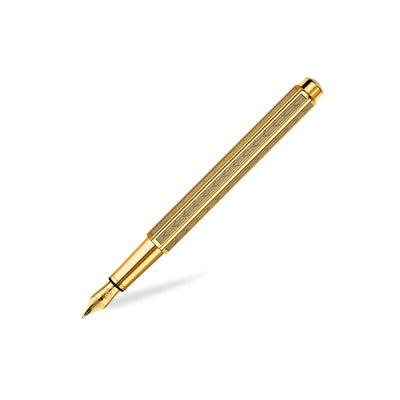 Caran D' Ache Ecridor Fountain Pen, Cheveron Gold - Steel Nib 1