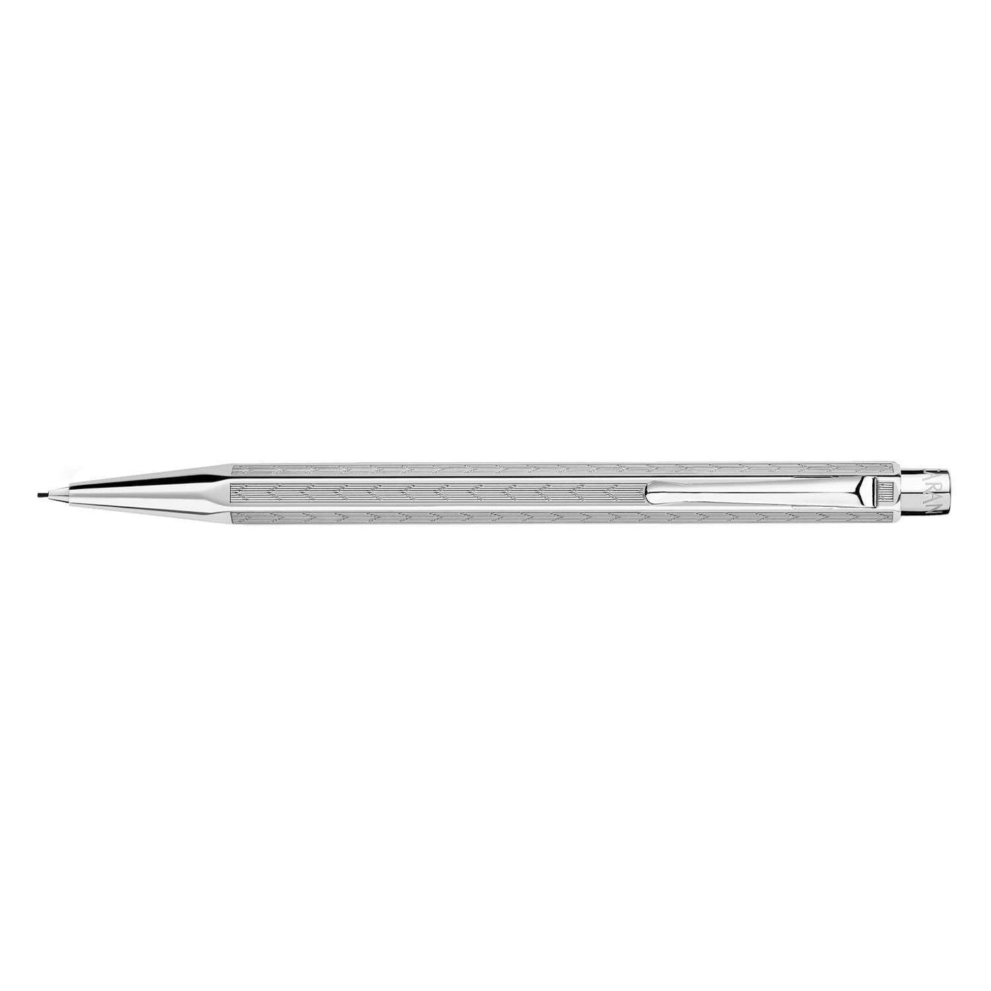 Caran D' Ache Ecridor Mechanical Pencil Chevron Silver  - 0.7mm 3