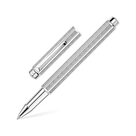 Caran d'Ache Palladium Coated Ecridor Roller Ball Pen - Chevron