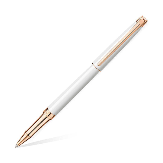 Caran D' Ache Leman Roller Ball Pen, White Slim