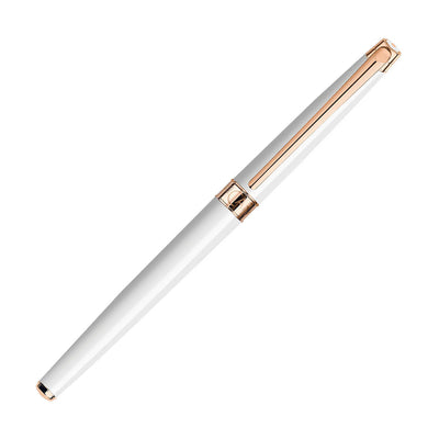 Caran D' Ache Leman Slim Fountain Pen, White - 18K Gold Nib 5